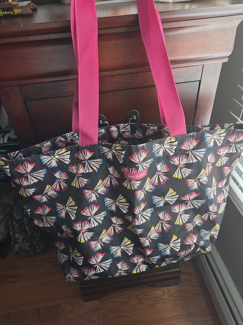 Vera Bradley Butterfly Print Tote Bag